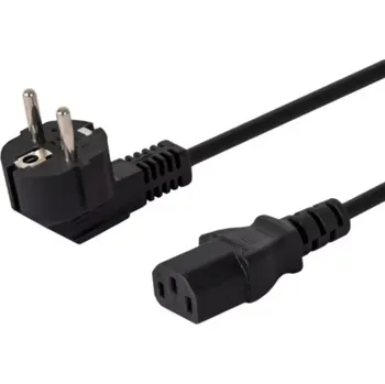 Napájecí kabel Kabel napájecí Schuko - IEC C13, úhlový, 3m