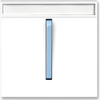 Stavebniny Kryt spínač jednoduchý s popisovým polem ABB Neo bílá, ledová modrá