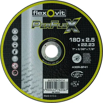 Řezný kotouč Kotouč řezný Flexovit PerFlex A30R-BF41 180×22,23 mm