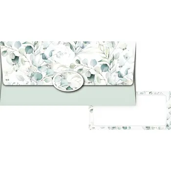 Kalendář Obálka na peníze, 55-084, eukalyptus