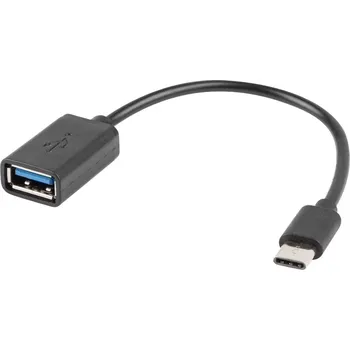 Datový kabel Adaptér USB‑C na USB‑A 2.0 OTG 0,15 m černý