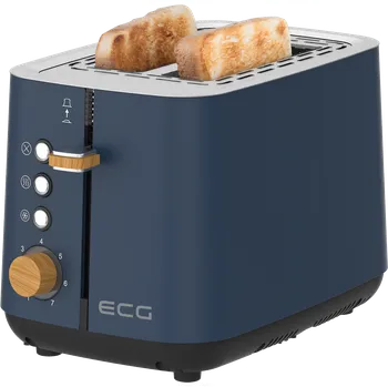 Toustovač ECG ST 2768 topinkovač Timber Petrol, petrolejová