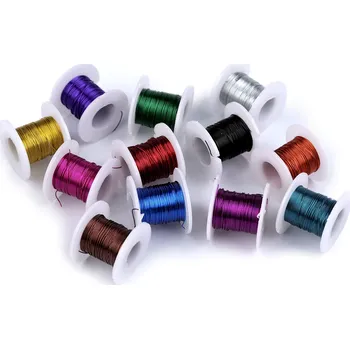 Vázací drát Sada drátků dekoračních 12ks mix barev