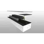 Konvektor podlahový Boki InFloor F2C 230×1600×110 mm s ventilátorem 24 V DC a chlazením