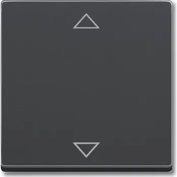 Stavebniny Kryt spínač žaluziový jednoduchý ABB Future mechová černá