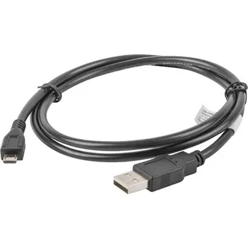 Datový kabel Lanberg CA-USBM-10CC-0010-BK USB 2.0 AM/Micro, 1m, černý