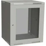 Rozvaděč datový nástěnný 19" Solarix Sensa Lite 12U skleněné dveře 450 mm