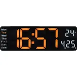 Hama Santa Cruz, digitální nástěnné/stolní hodiny, teploměr, dálkový ovladač, bílé