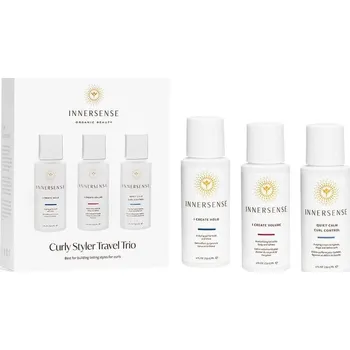 Kosmetická sada Innersense Travel Trio Curly Styler - Cestovní sada pro kudrnaté vlasy 3 ks