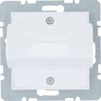 Elektrická zásuvka Maska nosná Duplex Hager Lumina bílá