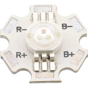 Polovodič SMD 1W RGB LED dioda na 20mm PCB desce