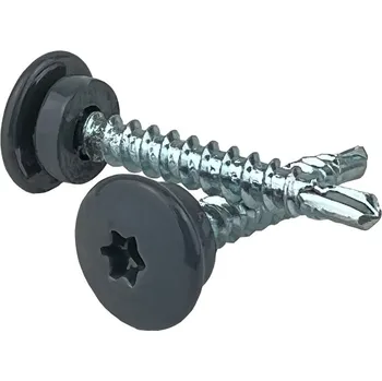 Šroub UFO samořezný šroub 4,8 x 35 mm RAL 8017 (hnědá) 25 ks