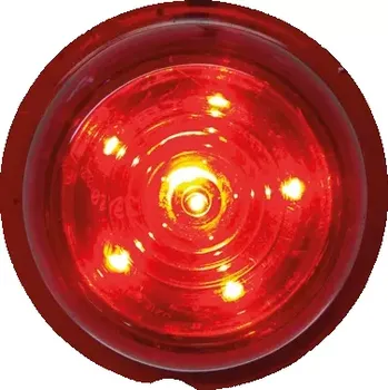 Příslušenství osvětlení automobilu LED obrysová lampa Strands Viking, 6 LED, 12-24V, ECE R7, R10, ADR- červená