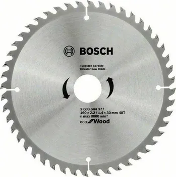 Pilový kotouč Kotouč pilový Bosch Eco for Wood 190×30×2,2 mm 48 z. 10 ks
