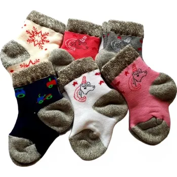 Zimní ponožky Knebl z Valašska - dívčí, chlapecké Barva,Velikost: 13-14 (19-21)