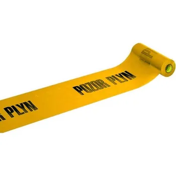 Výstražná páska Fólie výstražná Anticor žlutá – POZOR PLYN 20 m