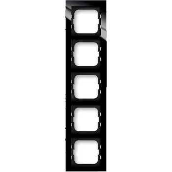 vypínač Rámeček ABB Busch-axcent pětinásobný sklo černé