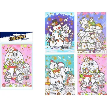 MFP Paper s.r.o. Kreativní set vánoční přání s kamínky + obálka, 140x230mm