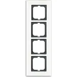 Rámeček ABB Solo carat čtyřnásobný bílé sklo