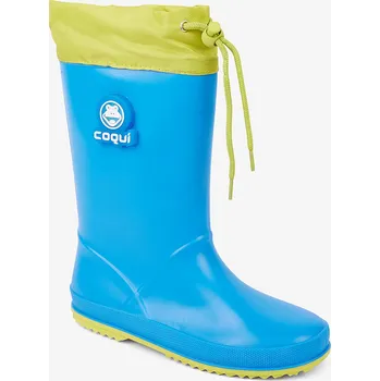 Chlapecké holínky COQUI dětské holínky RAINY Sea Blue/Citrus Frog 30