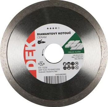 Řezný kotouč Kotouč řezný DIA DEK CERAM 125×22,23 mm