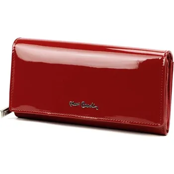 Červená lesklá kožená peněženka Pierre Cardin SHINY 1066