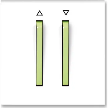 vypínač Kryt spínač žaluziový dvojítý ABB Neo bílá, ledová zelená
