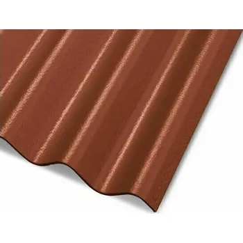 Krytina vláknocementová vlnitá Swisspearl Vltava A5 1250×918 mm cihlová