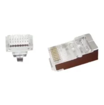 Síťový konektor GEMBIRD Universal pass-through modular FTP plug 8P8C, 10 pcs LC-PTF-01/10