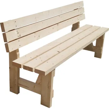 Zahradní lavice DEKWOOD lavice zahradní dřevěná s opěradlem 2000x570x900(495) mm