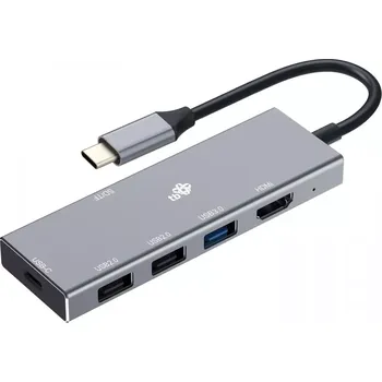 USB hub USB-C Rozbočovač 7v1 s HDMI, USB, PD a čtečkou karet