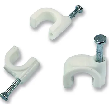 Příchytka kabelová s hřebíkem 18 mm 100 ks