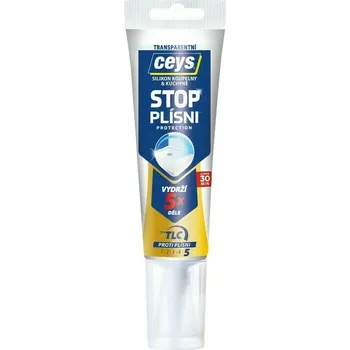 Průmyslové lepidlo Silikon Ceys STOP PLÍSNI Protection transparentní 125 ml