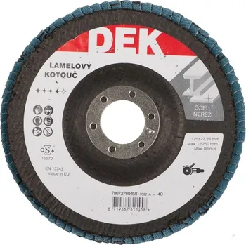 Brusný kotouč Kotouč brusný lamelový DEK 125×22,23 mm 40