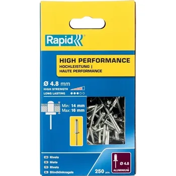 Nýt Nýty hliníkové Rapid High Performance 4,8×20 mm 250 ks