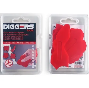 Zednické hladítko Stěrka nasilikon 4 ks