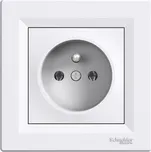 Zásuvka 230 V jednonásobná kompletní Schneider Asfora přepěťová ochrana bílá