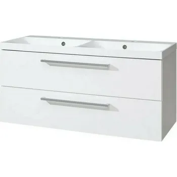 Koupelnový nábytek EBS Pure Skříňka umyvadlová 121 cm, bílá