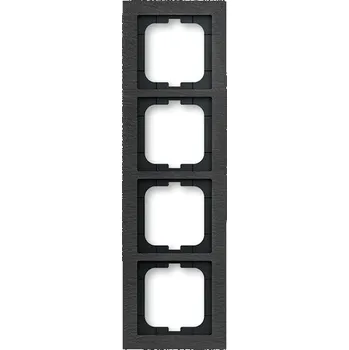 vypínač Rámeček ABB Busch-axcent čtyřnásobný břidlice