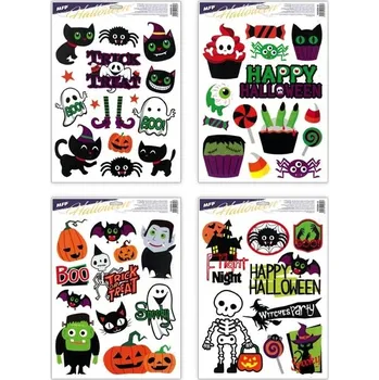 Okenní dekorace Okenní fólie Halloween 30x42cm, Boo, mix