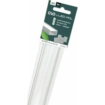 Stavební profil Profil ALU přisazený sada komplet Led-Pol 2 m hliník