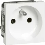 Zásuvka 230 V jednonásobná Legrand Mosaic přepěťová ochrana bílá