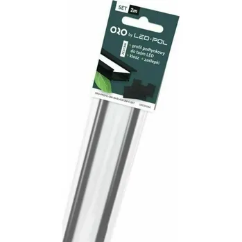 Stavební profil Profil ALU vestavný sada komplet Led-Pol 2 m černá