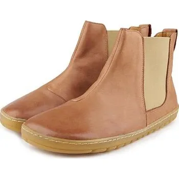 Dámská zimní obuv Vlnka Dámské barefoot kožené kotníkové boty Ofélie hnědá velikost obuv dospělí 38