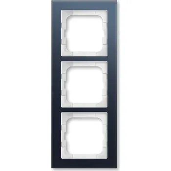 vypínač Rámeček ABB Busch-axcent trojnásobný sklo šedé