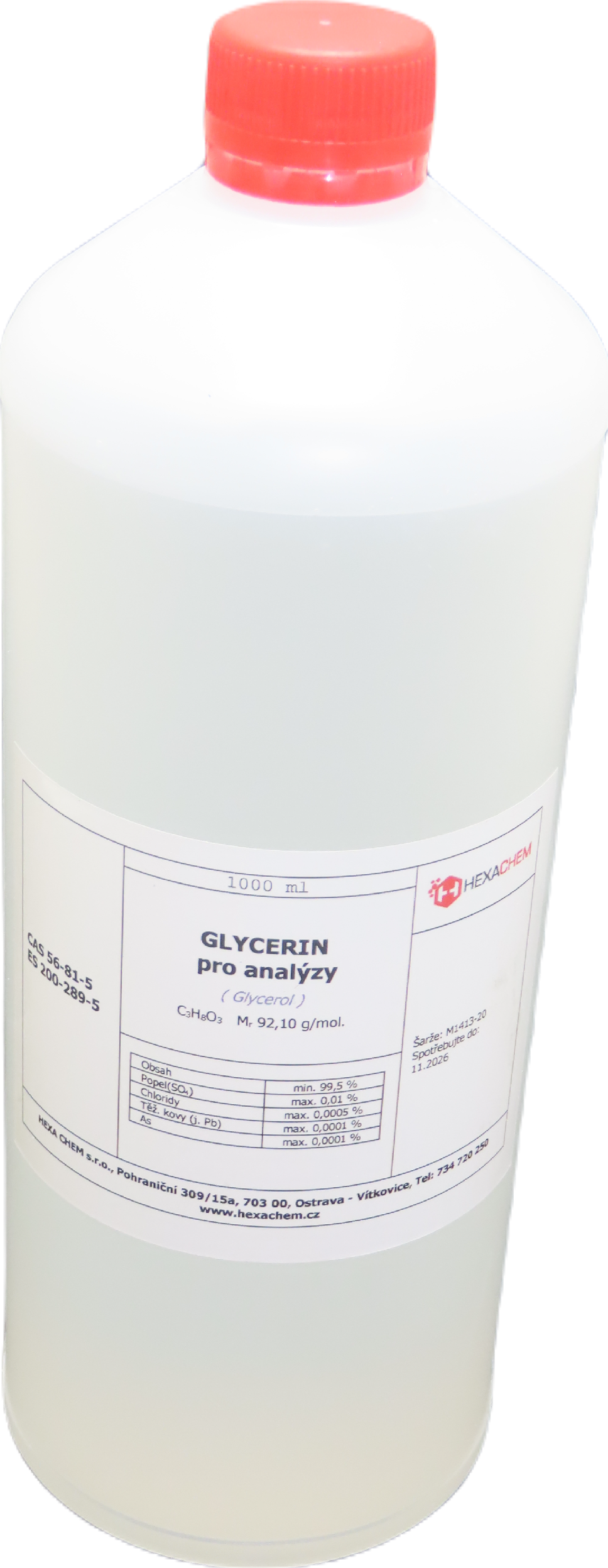 Glycerin bezvodý Pharma 99,5% - 1000 ml