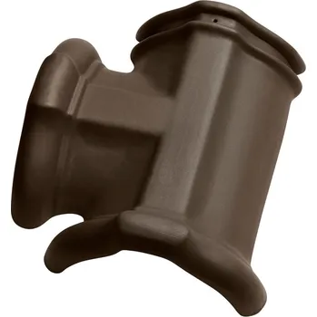 pálená krytina TONDACH Hřebenáč rozdělovací T pravý Tondach engoba tmavě hnědá