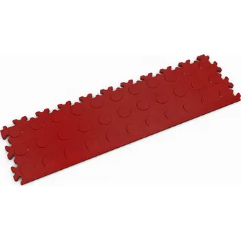 pvc podlaha Dlaždice nájezdová Fortelock Machine industry penízky ROSSO RED