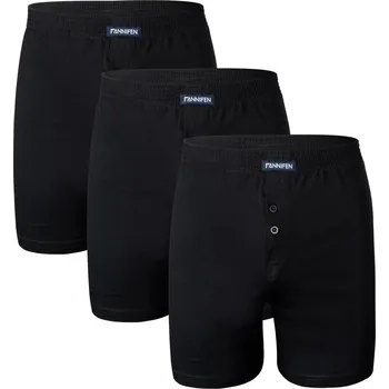 Trenýrky FANNIFEN Sada pánské bavlněné M-4XL trenýrky EK002-1 3ks v balení Barva: Černá, Velikost: 3XL