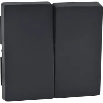 vypínač a zásuvka Kryt spínač dvojitý Schneider Merten antracit